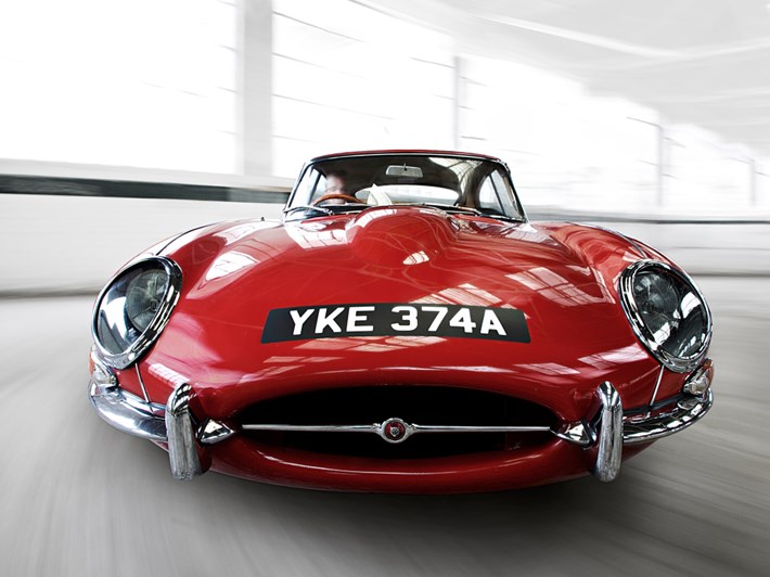 Jaguar E Type, the epitomy of Pace, Space and Grace
