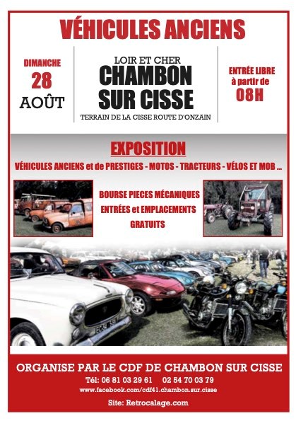 Exposition véhicules anciens Chambon sur Cisse