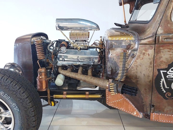 The Rat Rod That Roars Through Gatling Gun Exhausts