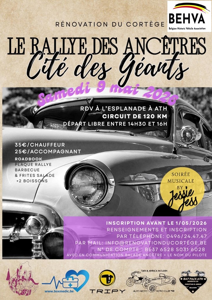 Le Rallye des Ancêtres de la Cité des Geants de ATH