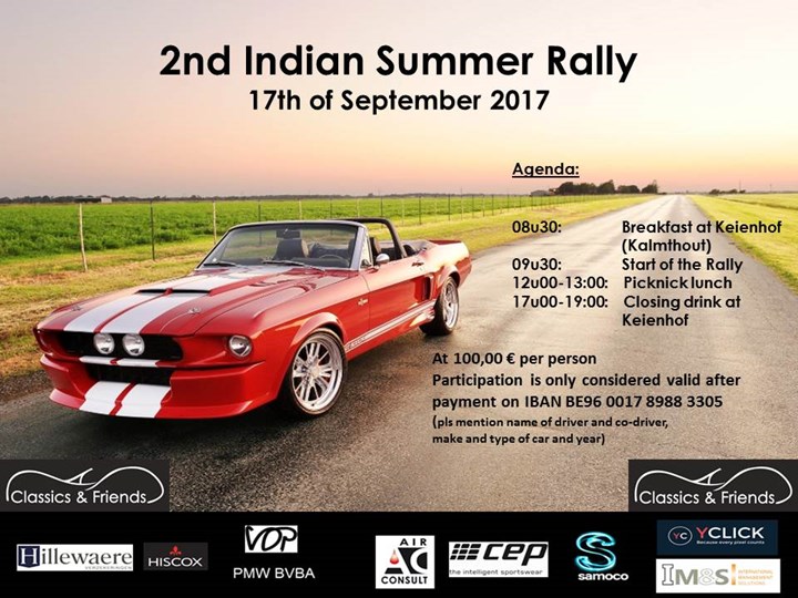 2nd Indian Summer Rally - Classics & Friends (Kalmthout)