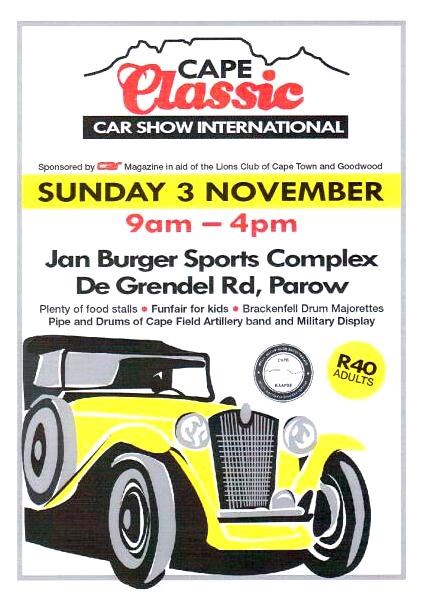 Cape Classic Car Show Killarney Race Track