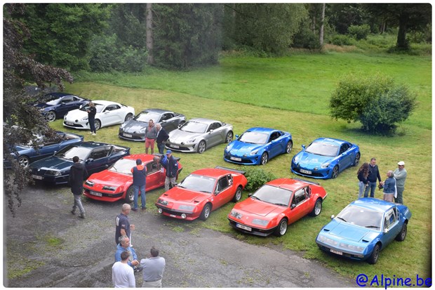 Carton plein pour la 1ère Balade Alpine de Banneux (B) Château des Fawes 8 Août 2021