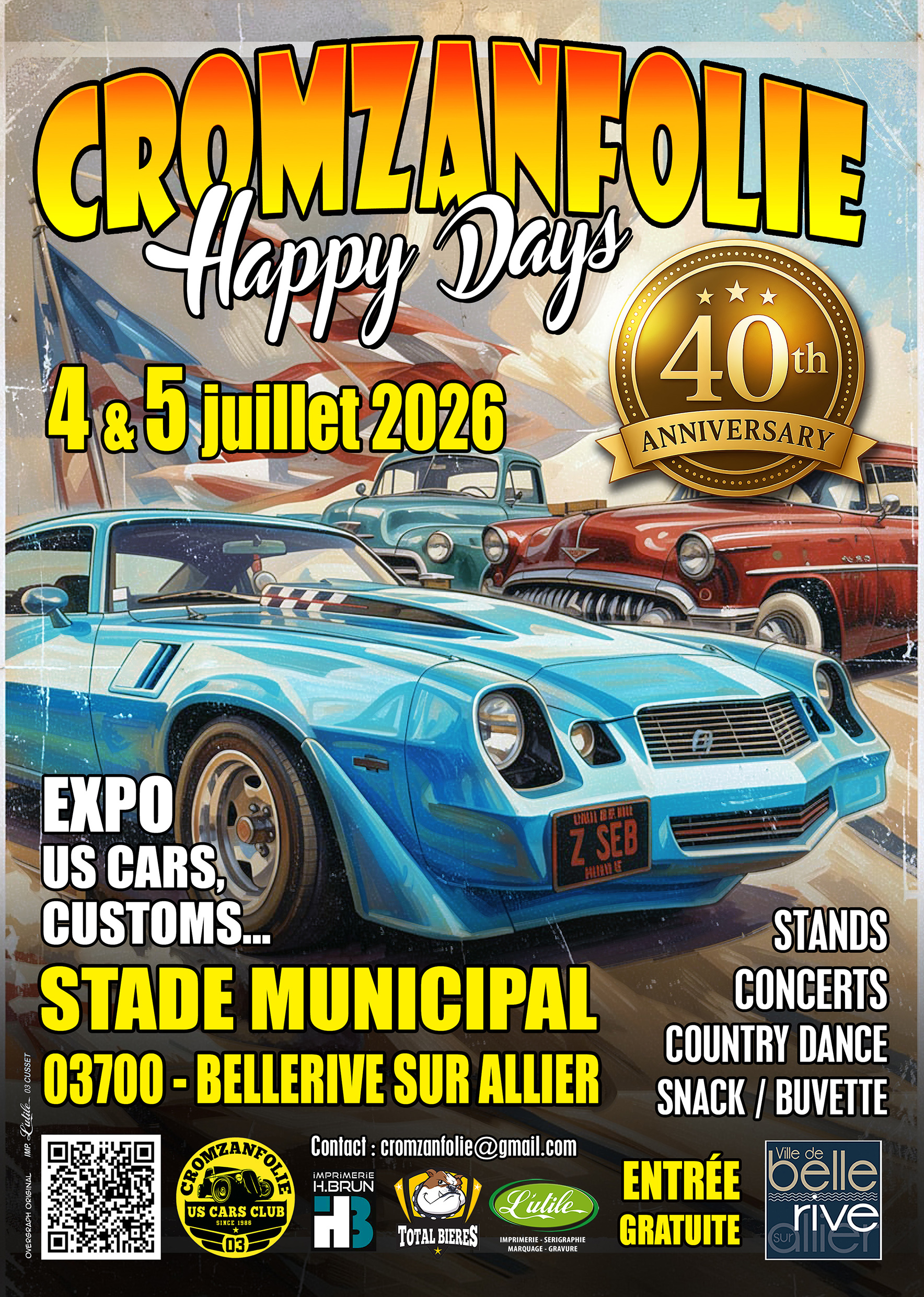 Cromzanfolie Happy Days 2026