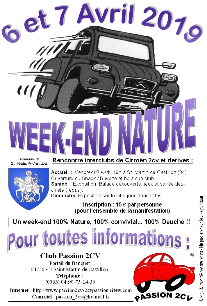 Week-end Nature 2019