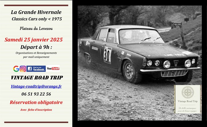 Grande balade hivernale 2025 vintage road trip