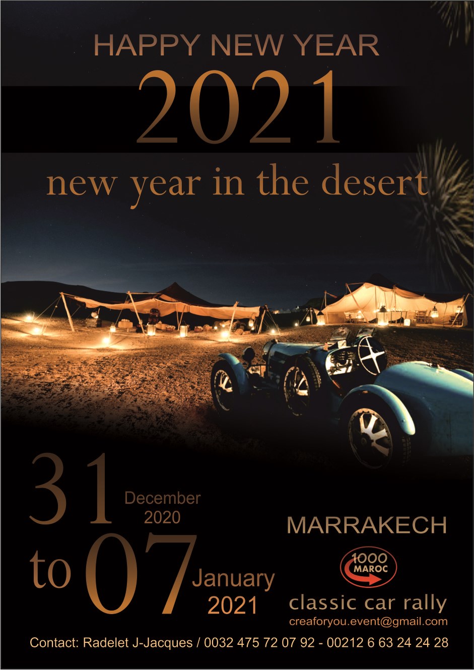 The Mille Maroc Classic Rally Happy New Year 2021 Classic Car Passion the mille maroc classic rally happy new