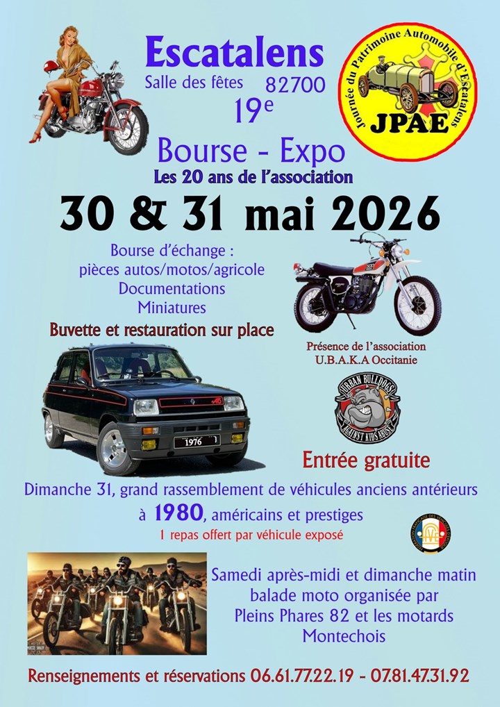 19e Journée du Patrimoine Automobile d'Escatalens