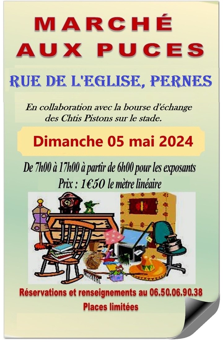 Marche aux puces 5 mai 2024 Pernes