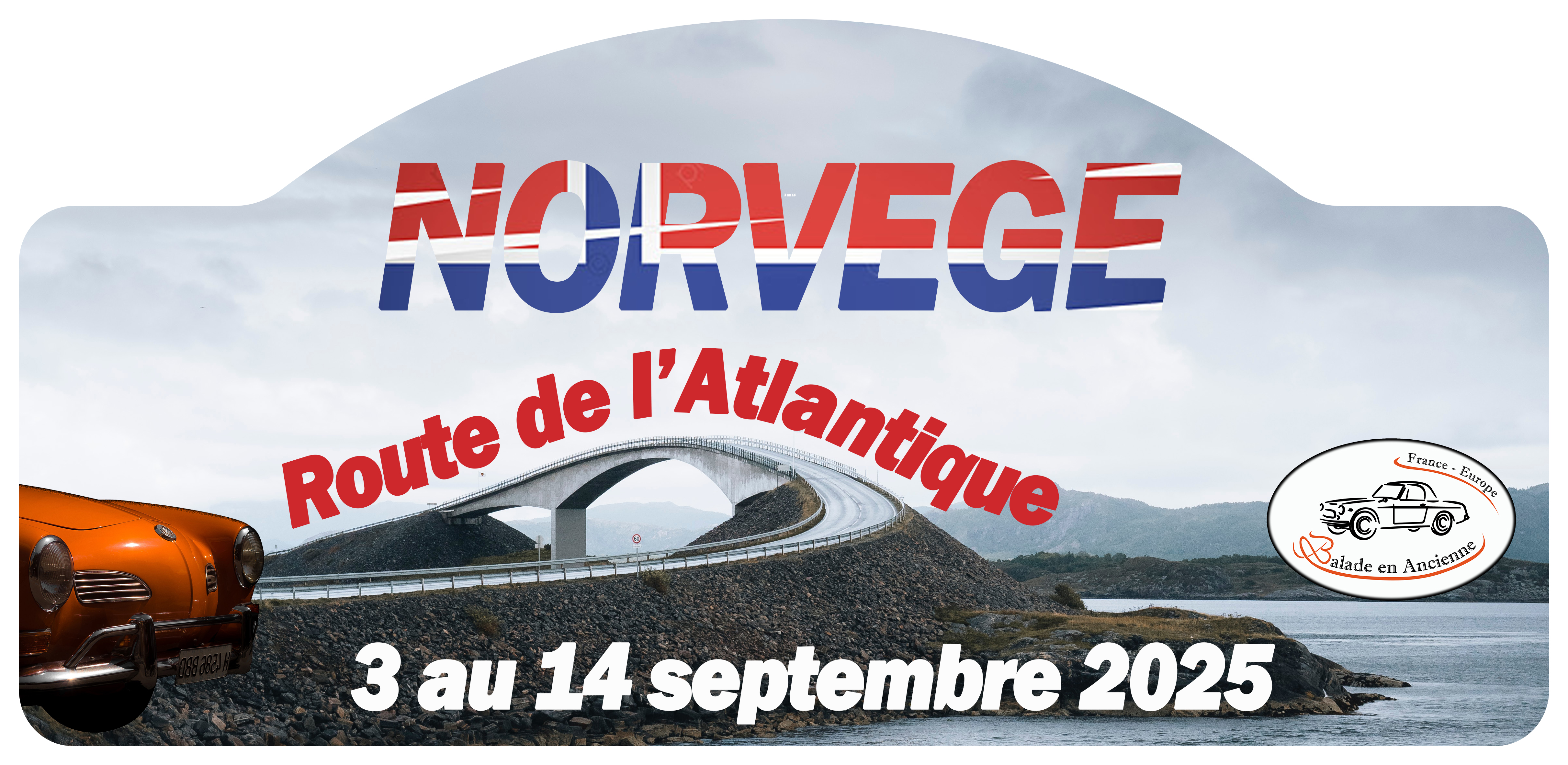 Rallye touristique Norvège Route de l'Atlantique