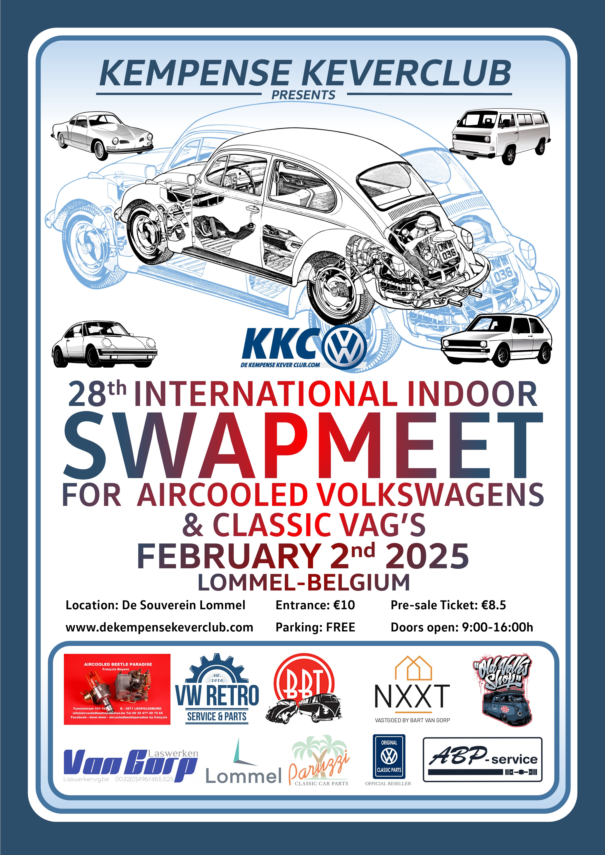 28th International Indoor Swapmeet for Aircooled VW's & Classic VAG's