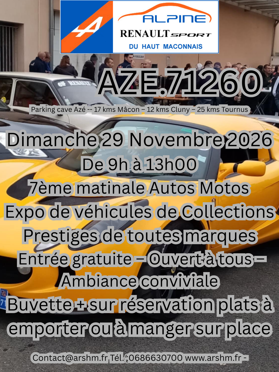 Expo autos/motos/véhicules historiques, de prestiges