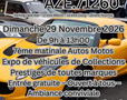 Expo autos/motos/véhicules historiques, de prestiges