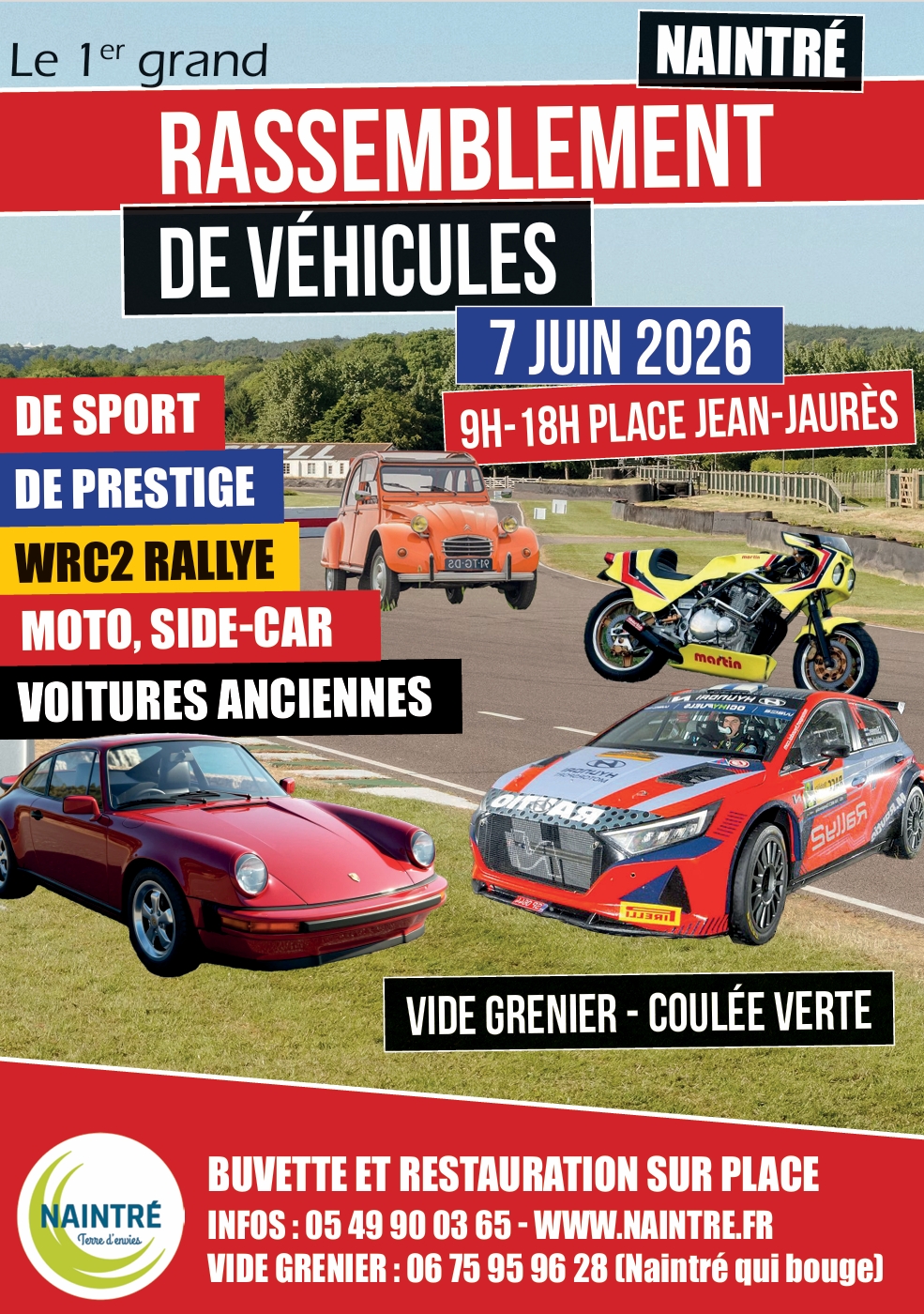 Premier Grand Rassemblement De Véhicules Auto Moto Side-car à Naintré 86530