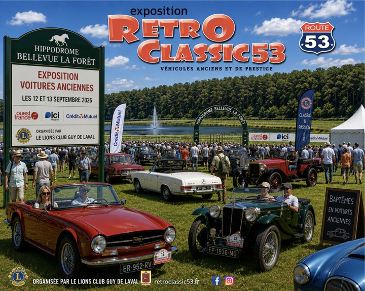 Rétroclassic53 Rassemblement et exposition de véhicules anciens