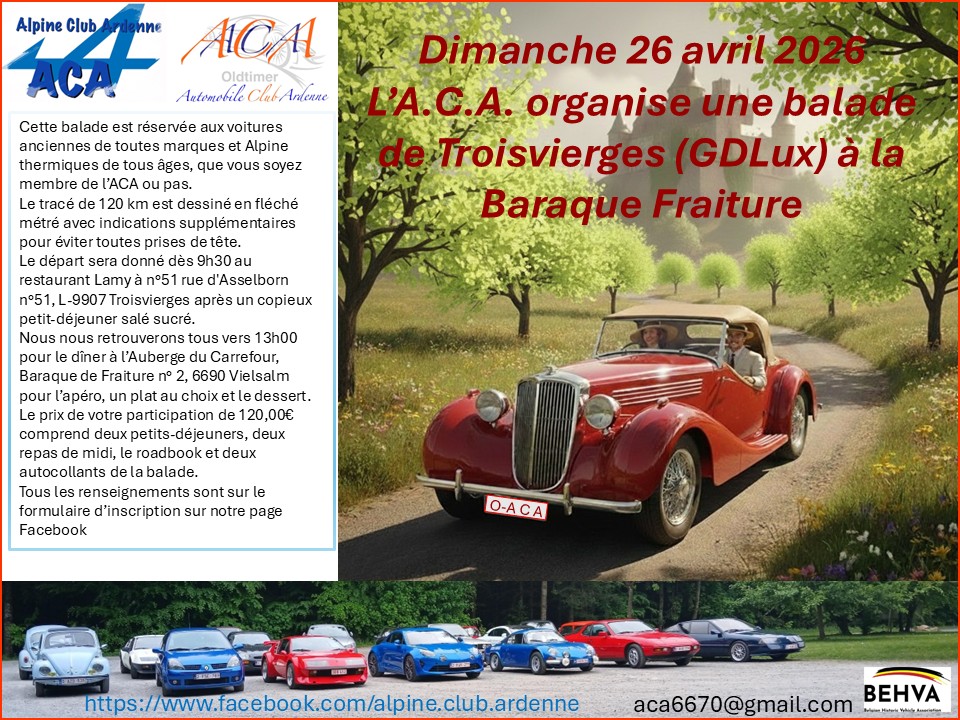 BALADE DE PRINTEMPS G D LUX / BELGIQUE